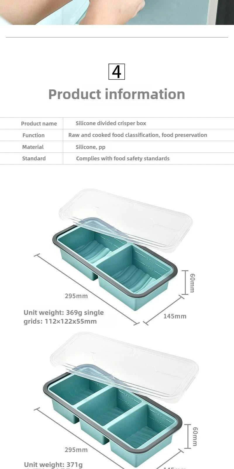 Silicone Freezer Tray ,Freezing Trays with Lid for Meal Prep Silicon Soup Portion Freeze Tray Make Stock Souped Ice Cube The jack market .AU The jack market .AU $ 39 14:350853#2grid-blue