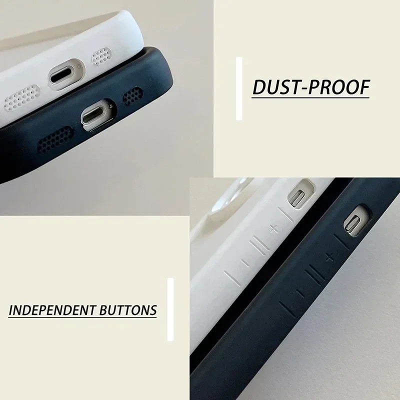 Cute Glasses Pug Dog Case For iPhone 16E 16 15 14 13 12 11 Pro Max X XS X S Max XR SE 2020 7 8 Plus Shockproof Silicone Funda