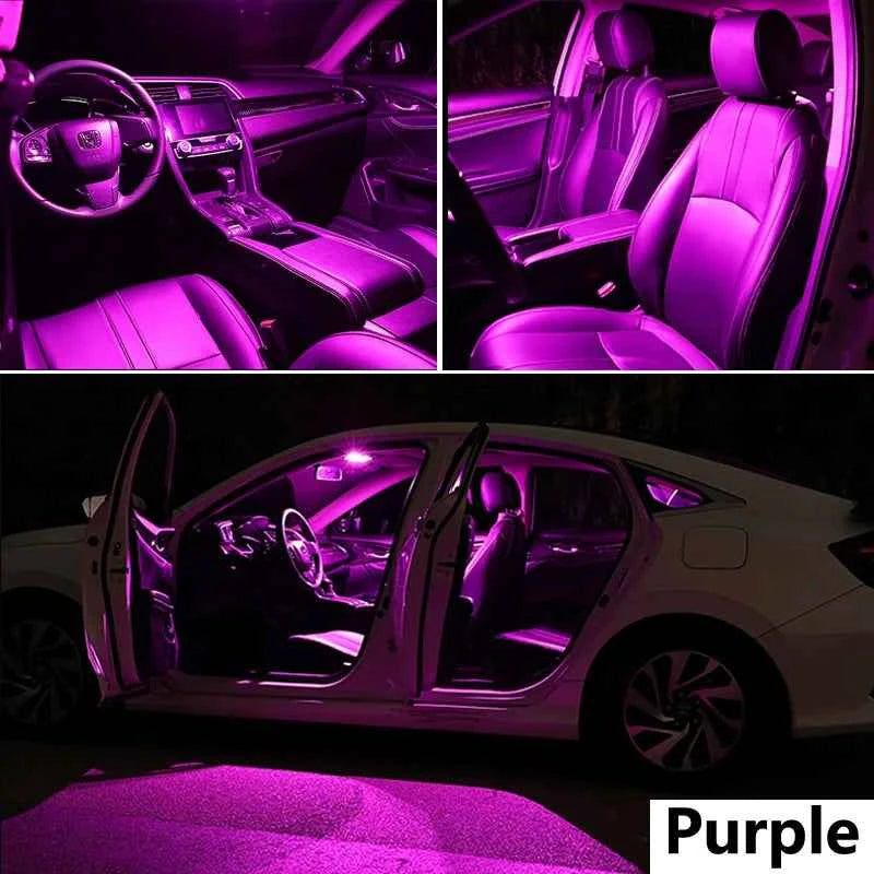 ZITWO 9Pcs Car Indoor Lamp For Honda Civic 8 MK8 8th Generation 2006 2007 2008 2009 2010 2011 LED Bulb Interior Plate Light Kit