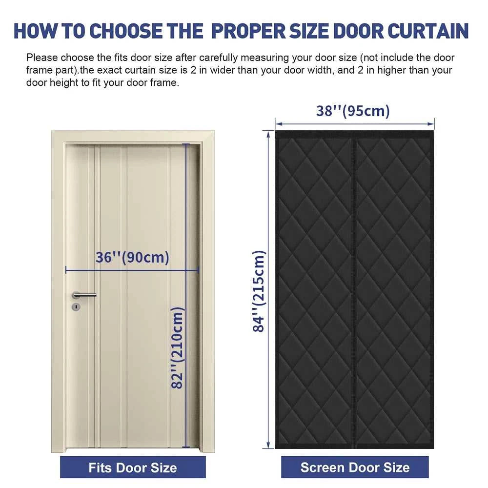 Thermal Insulated Door Curtain Magnetic Insulated Door Covers for Winter Door Blanket Thicken Cotton Insulation Doors Screen The jack market .AU The jack market .AU Home $ 87 14:10#Brown 80x205cm