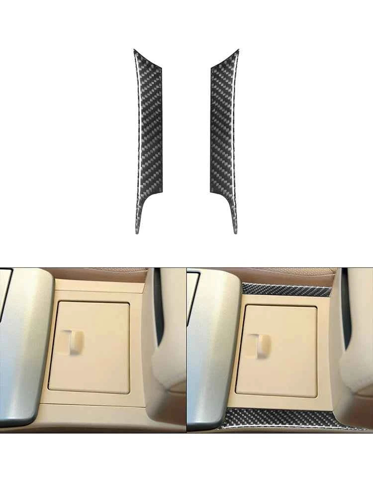 Carbon Fiber Material Black Stickers Cover Trim For Toyota Camry 2012 2013 2014 Car Interior Decorative Accessories