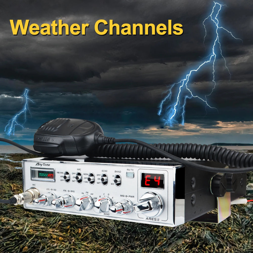 Anytone ARES II 10M SSB Walkie Talkie - 40W AM/FM/USB/LSB - Powerful CB Radio for Clear Communication
