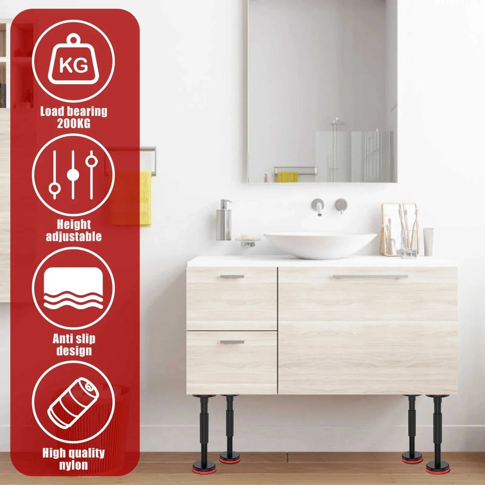 2PCS/Set Telescopic Support Rod Nylon Cabinet Adjustable Support Pole 200kg Weight Capacity High Hardness Sink Support Bracket The jack market .AU The jack market .AU Home $ 79 14:202010806#black;200007763:201441035