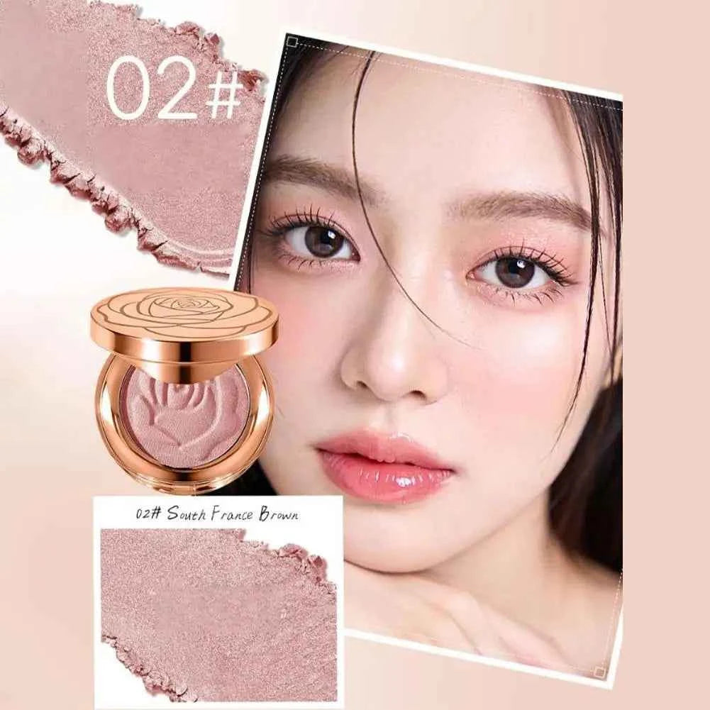 Radiant Rose 3-in-1 Blush Palette – Shiny & Matte Finishes for a Bright, Lasting Glow