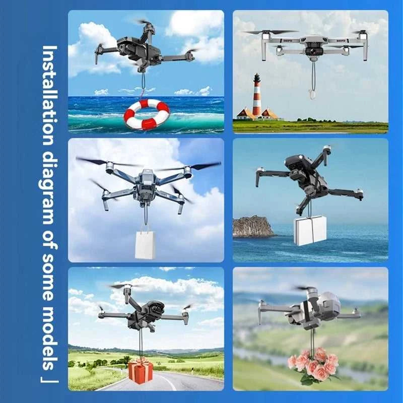 Drone Airdrop System For DJI Mini 4 Pro/Mini 3 Pro/Mini SE/Mini 2/2 SE For Fishing Bait Wedding Ring Gift Airdropper The jack market .AU The jack market .AU Drones $ 62 14:691#Black