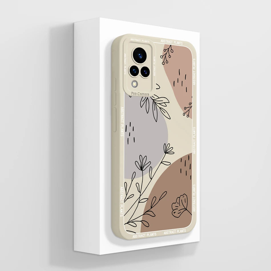 Vivo V21 Liquid Silicone Case - Full Coverage Anti-Drop Protection, Stylish & Soft Back Cover