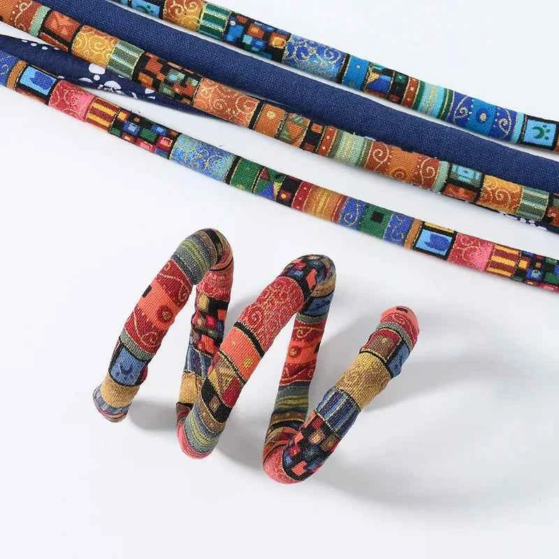 Colorful Dreadlocks Ponytail Hairpin - Bendable Ethnic Style Hair Bands for Creative Hair Styling