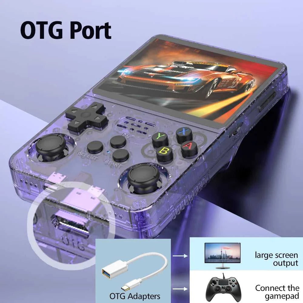 R35s Plus R36S Retro Handheld Video Game Console Linux System 3.5 Inch IPS Screen Portable Pocket Video Player 64GB 128GB Games The jack market .AU The jack market .AU Accessories Electronics $ 110 14:193#Black 64GB