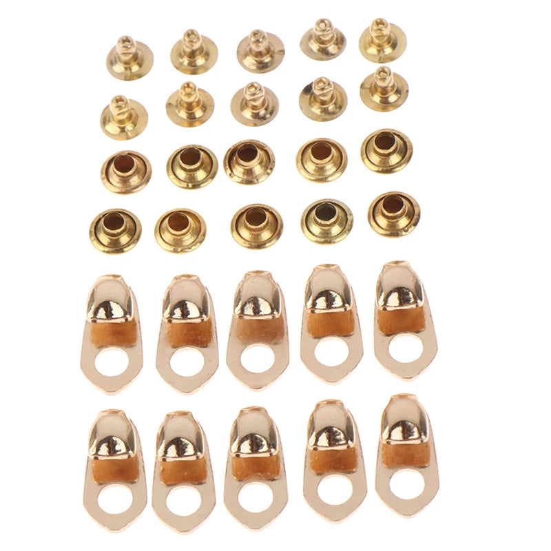 10Set Outdoor Speed Shoe Lace Hooks Lace Fittings Buckles With Rivets For Climb Hiking Shoes Work Mountaineering Boots