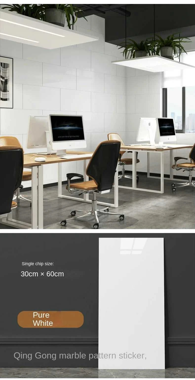 Imitation ceramic tile wall sticker wallpaper self-adhesive bathroom marble sticker self-adhesive background wall wallpaper The jack market .AU The jack market .AU Home $ 113 14:365458#White brick pattern;5:871#30X60CM 20PCS
