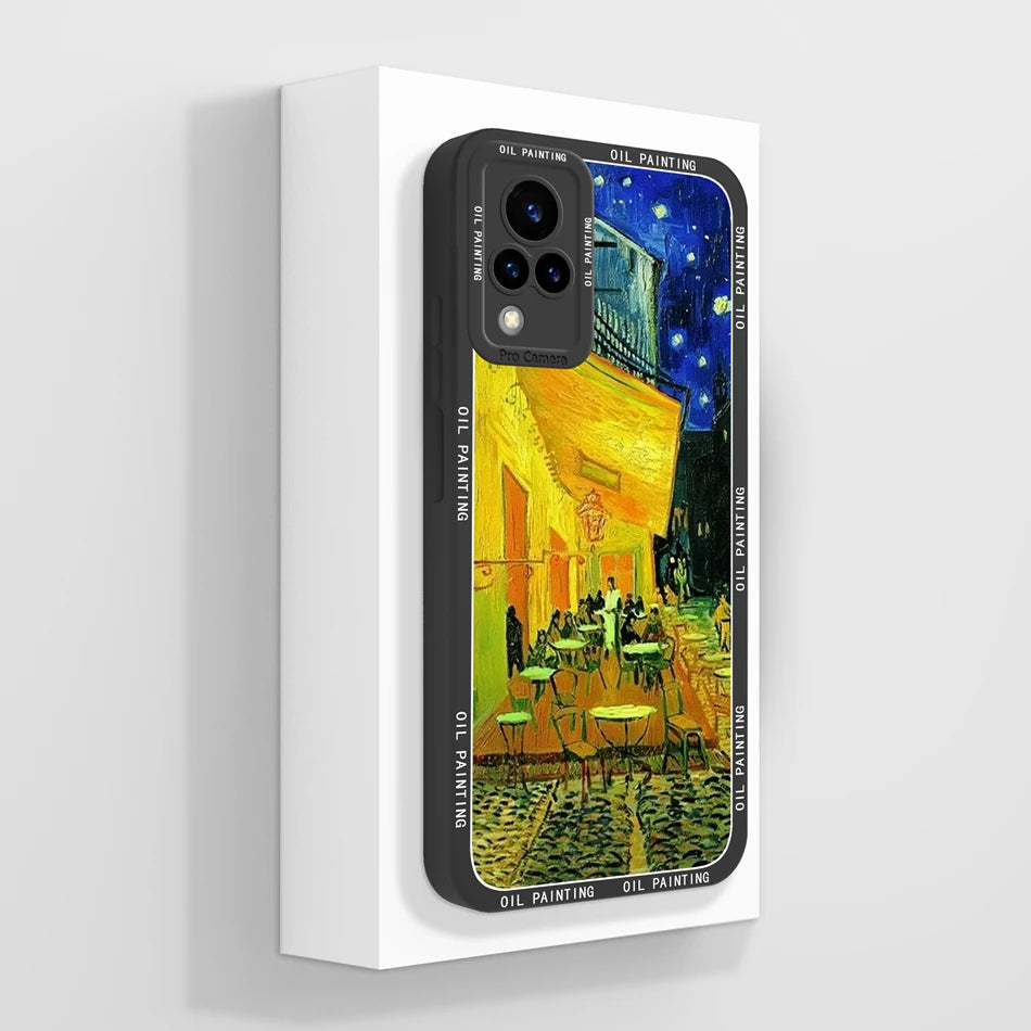 Vivo V21 Liquid Silicone Case - Full Coverage Anti-Drop Protection, Stylish & Soft Back Cover