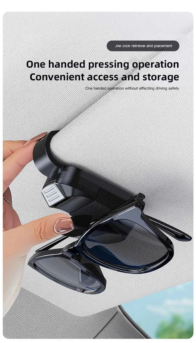 Mirror Style Car Sun Visor Glasses Holder Sunglasses Clip For Peugeot 206 307 308 3008 207 208 407 4008 408 508 2008 5008 301