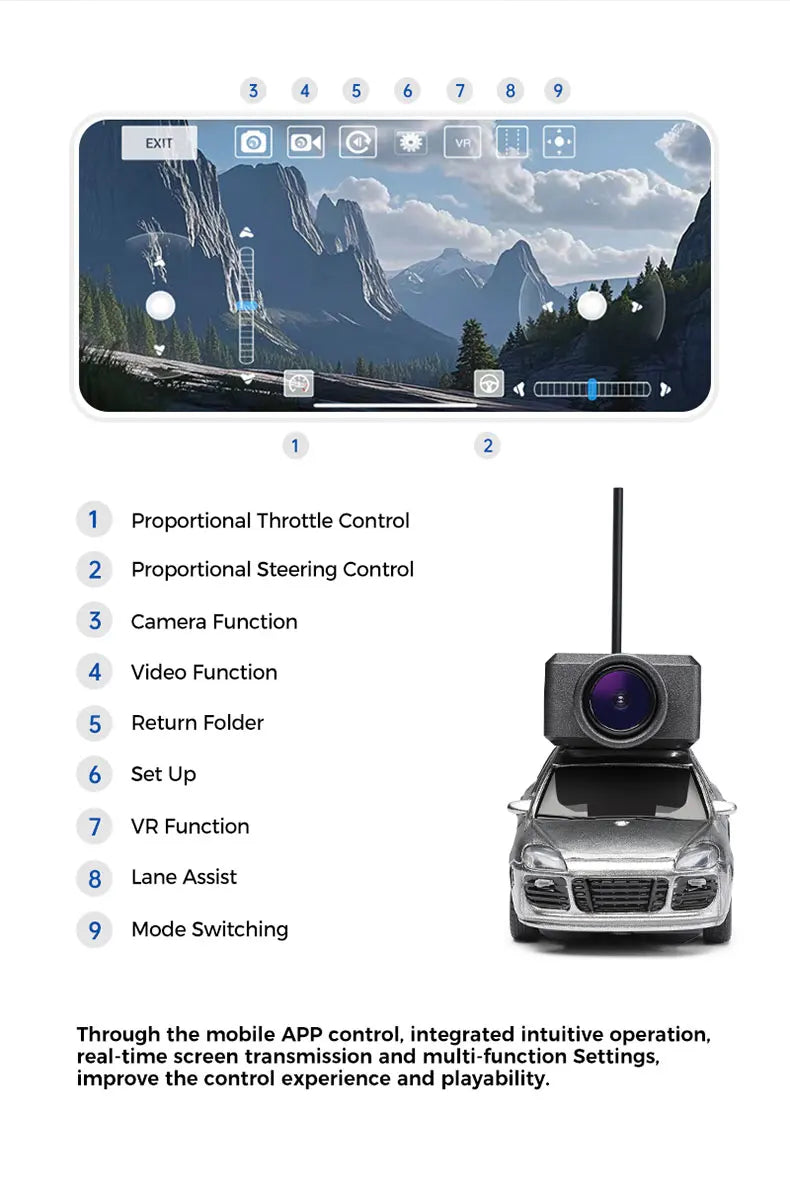 Wltoys 6401 Multi Color Mini Fpv Rc Car Gyro Version 1/64 4x4 Full Scale Rc Cars Hd Video Transmission Photo And Video