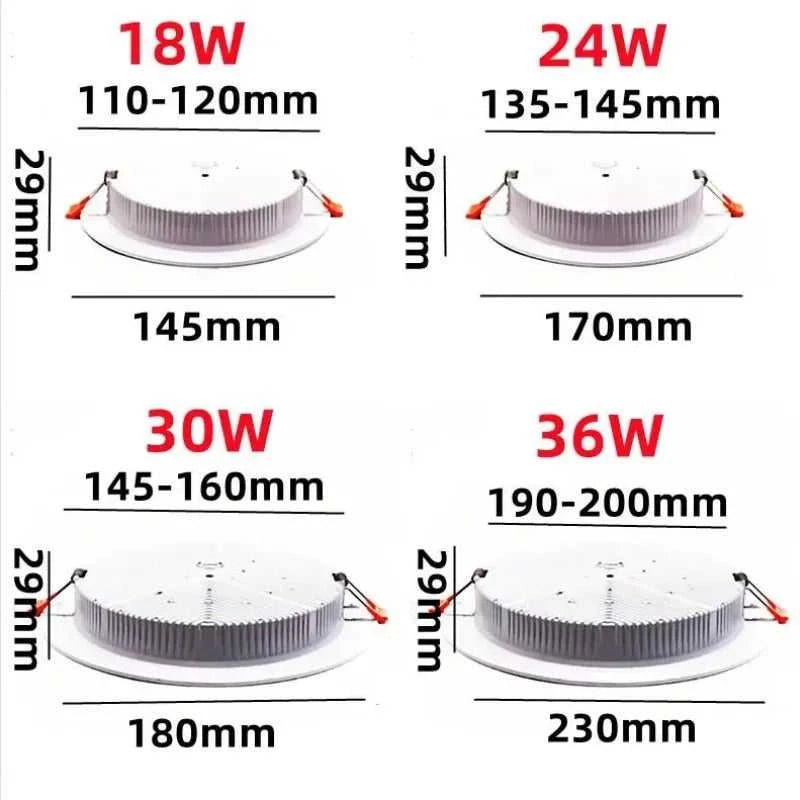 Ultra Pu tube light embedded dimmable Nordic panel light living room bedroom restaurant shop office AC85-240V LED lighting The jack market .AU The jack market .AU Home $ 70 136:201455535#Natural White 4000K;200000531:193#black;249:1425#30W