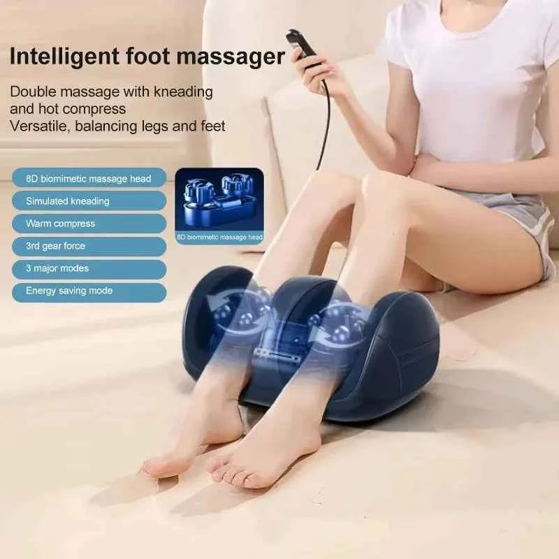 Super Big Foot & Leg Massager | Deep Tissue Shiatsu with Heat & Kneading for Stress Relief & Relaxation
