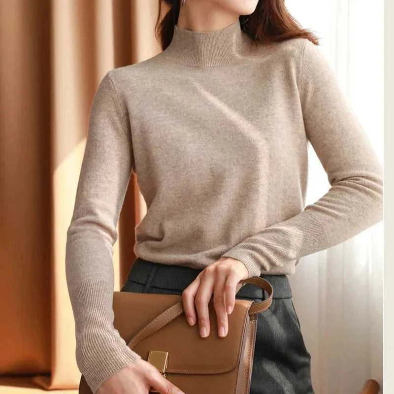 Autumn Winter chic Bottom Sweaters Women Fashion Turtleneck Pullover Slim Long Sleeve Knitted Jumpers Soft Warm Pull Femme Top The jack market .AU The jack market .AU $ 60 14:173#blue;5:200003528