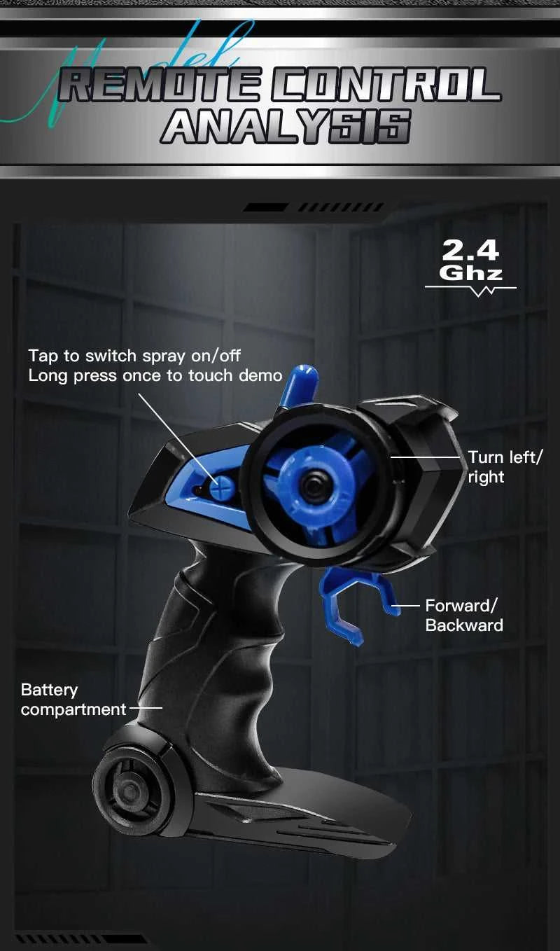 RC Truck 1:16 2.4GHZ RC Car Simulation Drift Climbing Truck With Spray and LED Lights RC Electric Truck Model Boy's Toys Gifts The jack market .AU The jack market .AU Little Wonders $ 82 14:193#A Blue car