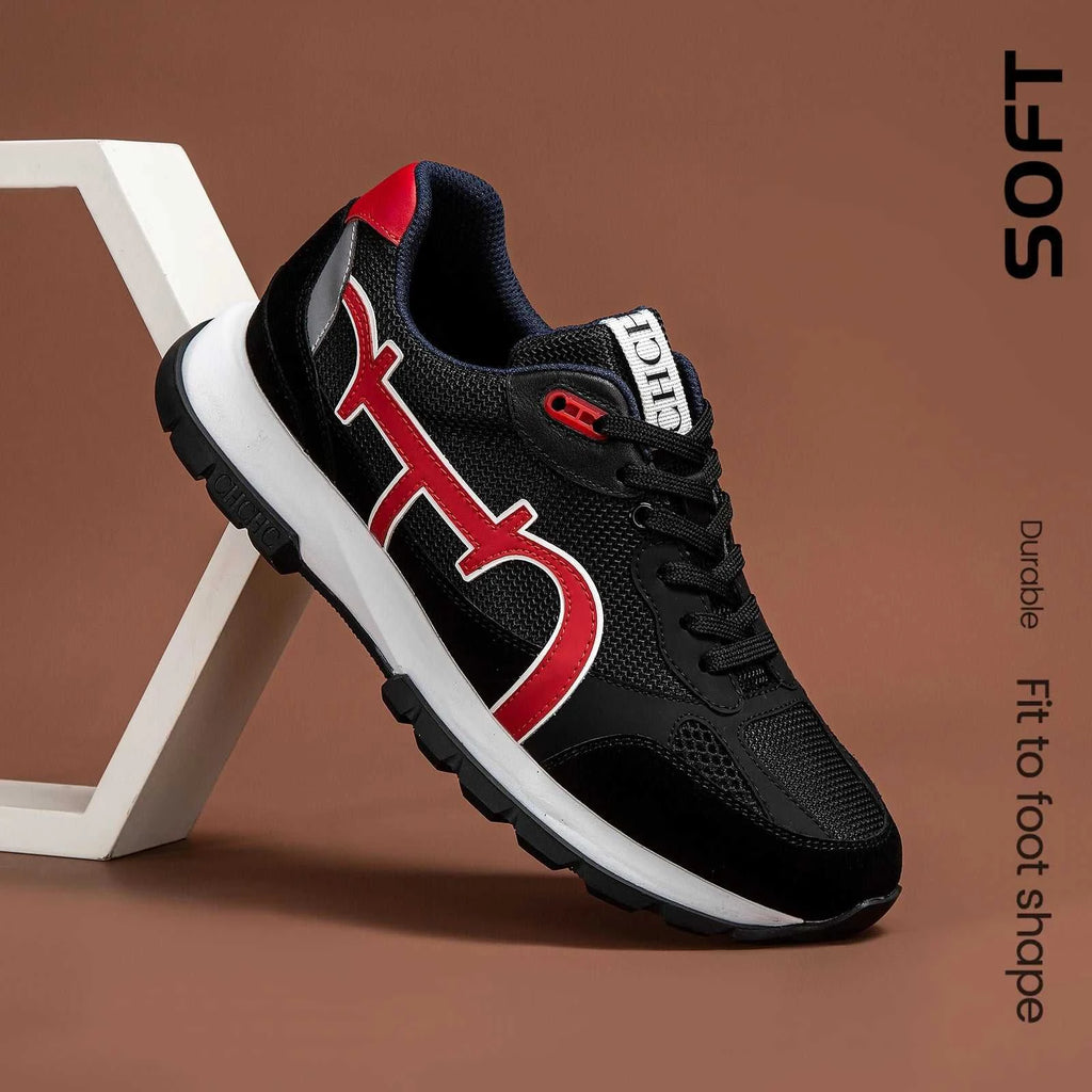 CHCH Men's Tennis Shoes Black Cow Leather Material Stitching Design Men's Shoes Sports Shoes The jack market .AU The jack market .AU Step Up Your Style: Trendy Shoes for Every Occasion! $ 149 14:200006158;200000124:350262