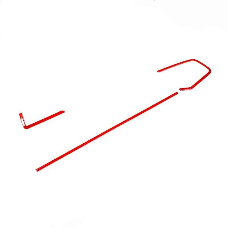 Auto Interior Dashboard Frame Strip Red Trim Sticker for Honda Civic 10th Gen 2016 2017 2018 2019 2020 2021 Left Hand Drive Car