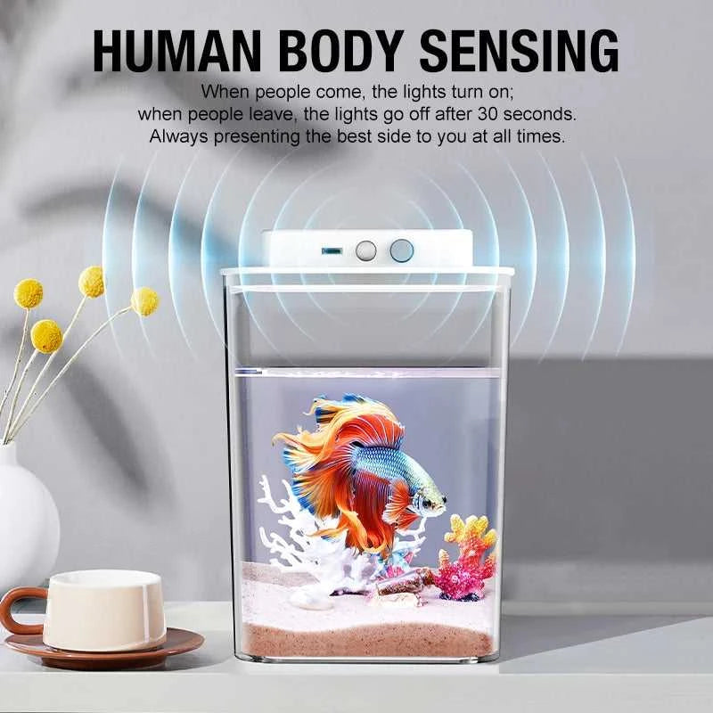 Desktop fish tank, new aquarium, lazy person, no water change, self circulating ecological fish tank, living room, small ecologi The jack market .AU The jack market .AU Fishing Gear $ 34 14:100018786#black