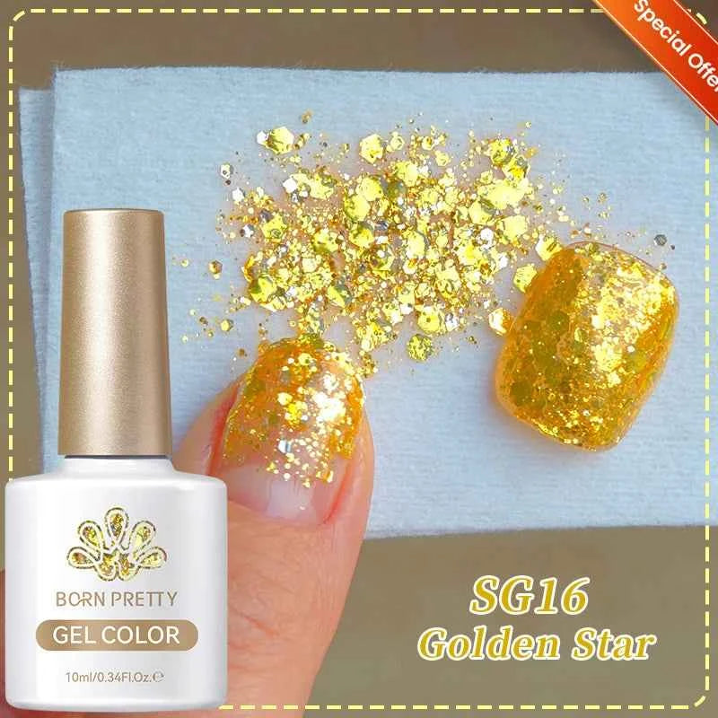 BORN PRETTY Neon Red Gel Nail Polish Yellow Green Summer Color Semi Permanent Varnish 10ml Soak Off UV LED Nail Art Manicure