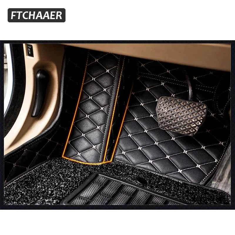 FTCHAAER Custom Car Floor Mats For Audi A8 Auto Carpets Foot Coche Accessorie