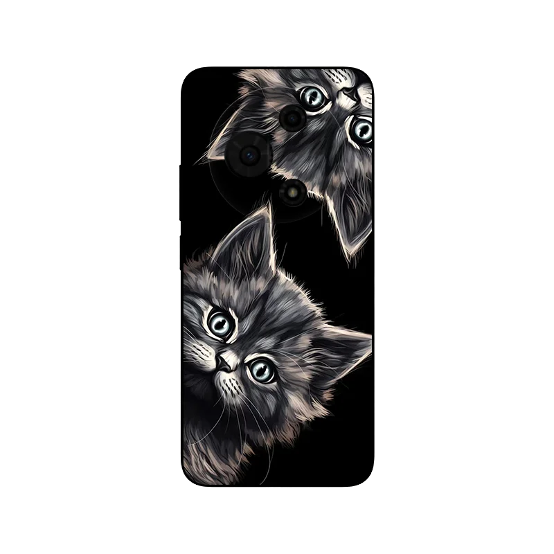 For TCL 605 T517D Case Soft Silicone Cute Cat Phone Case for Cover TCL 605 4G 2025 Coque TCL605 Fundas