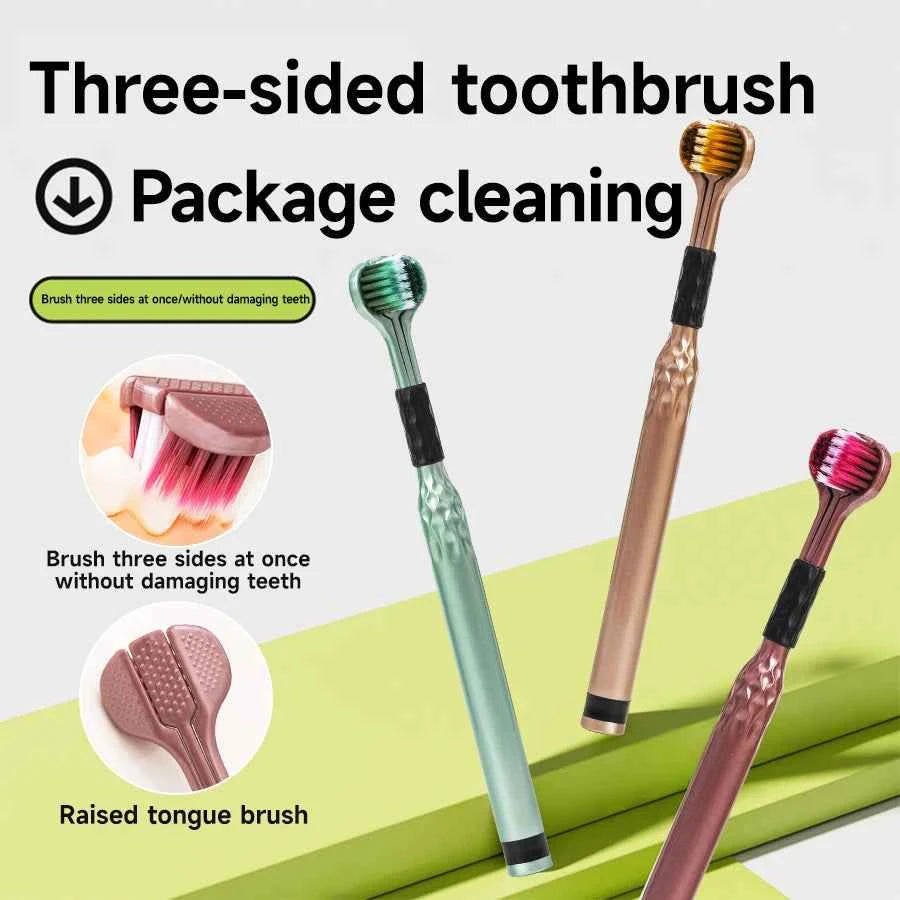 BrightSmile 3D U-Shaped Soft Toothbrush for Ultimate 3-Sided Oral Care for Adults and Couples