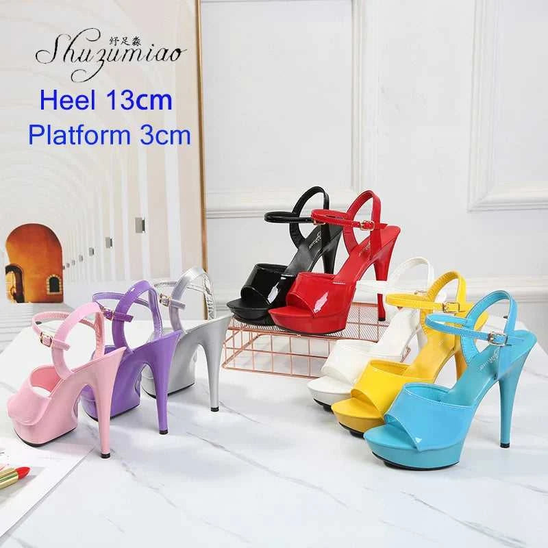 2022 Stripper Pole Dance Shoes High Heels Women Sexy Show Shoes Party Club 13 15 17CM Sandals Platform High-heeled Shoes Wedding The jack market .AU The jack market .AU Step Up Your Style: Trendy Shoes for Every Occasion! $ 94 14:366#Blue leopard;200000124:3434