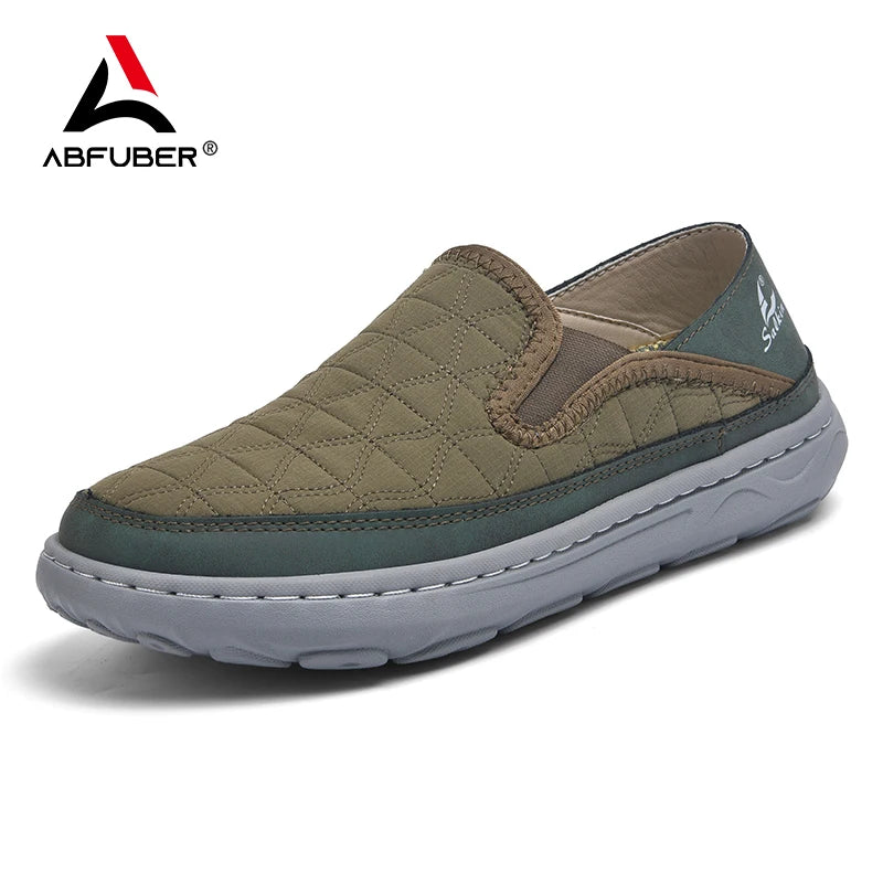 New Spring Breathable Sneakers Men Casual Shoes Lightweight Slip On Loafers Men Outdoor Shoes Walking Elastic Pantshoes Flats