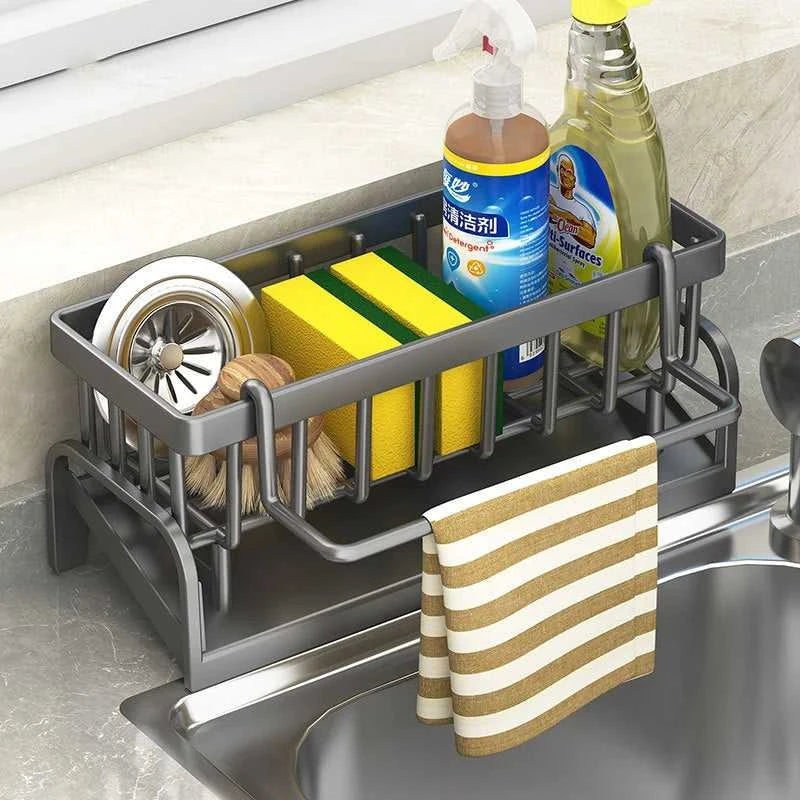 Kitchen Stainless Steel Sink Drain Rack Sponge Storage Faucet Holder Soap Drainer Towel Rack Shelf Organizer The jack market .AU The jack market .AU Home $ 62 14:200006151#A-gray;200007763:201336100
