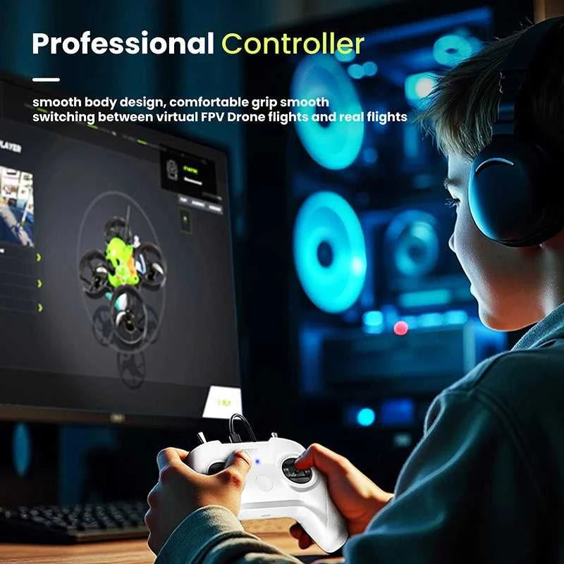 Drone Training Simulator Remote Control Handle FPV Drone 8CH Flight Simulator Controller Mode 1/2 DJI DRL Liftoff Accessories The jack market .AU The jack market .AU Drones $ 89 14:193#Drone Simulator;200000828:201589808#Mode 2