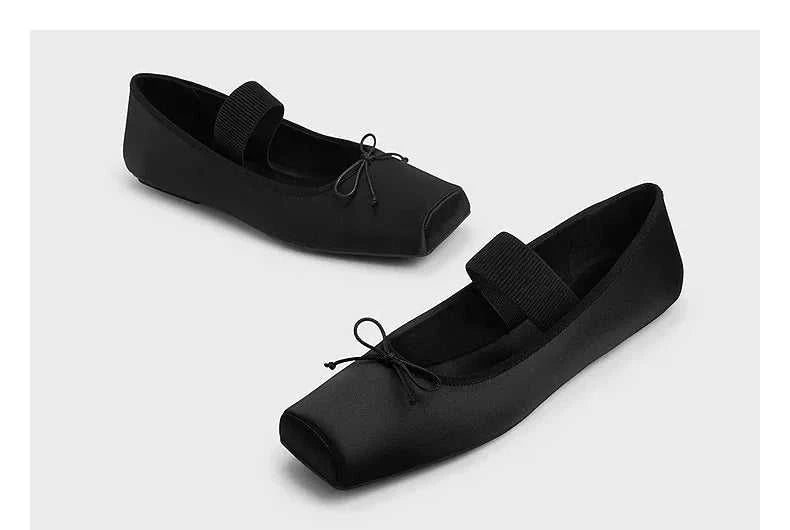 sweet pink silk flat shoes woman square toe bowtie ballet flats silver leather mary janes shoes elastic band moccasions women The jack market .AU The jack market .AU Step Up Your Style: Trendy Shoes for Every Occasion! $ 79 14:771#silver;200000124:200000333