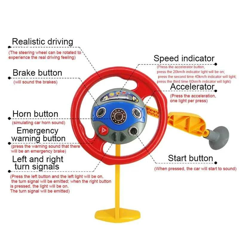 Kids Children Driving Toy Electronic Backseat Driver Car Seat with Fun Sounds and Steering Wheel The jack market .AU The jack market .AU Little Wonders $ 76 <none>
