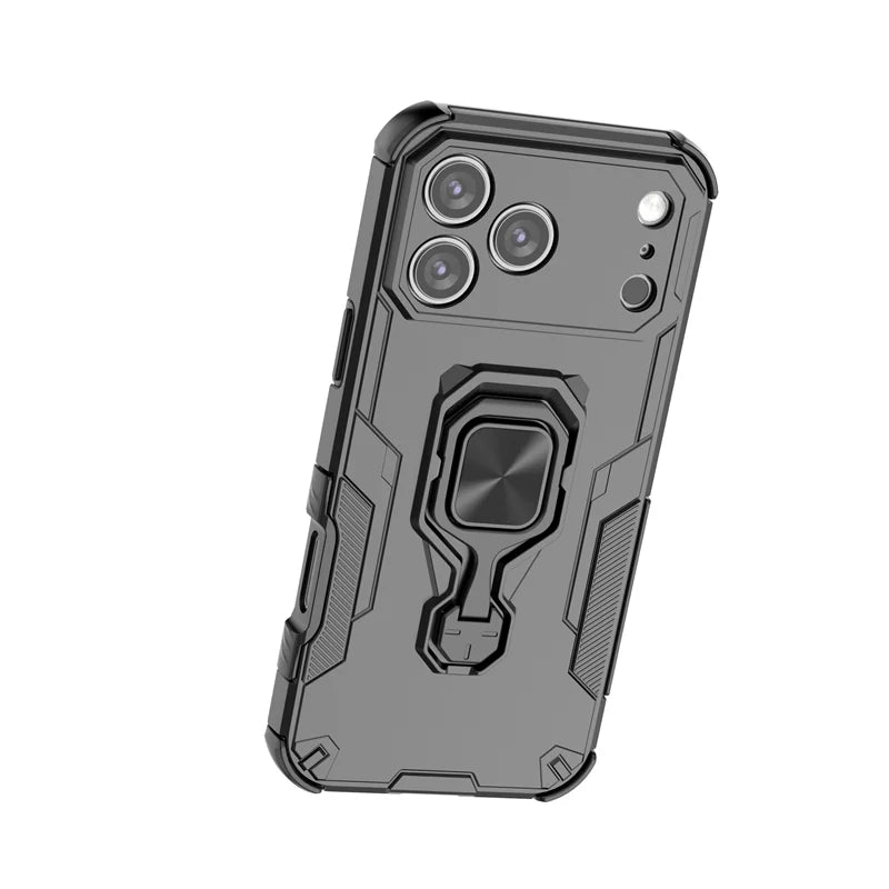 Armor Funda For iphone 17 Pro Max Case Camera Lens Protect Ring Holder Cover For iphone17 Air Shockproof Coque
