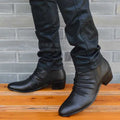 Fashion Genuine Leather Men Ankle Boots High Top Zip Suit Shoes Black Dress Boots Spring Autumn Leather Shoes Men Leather Boots The jack market .AU The jack market .AU Step Up Your Style: Trendy Shoes for Every Occasion! $ 106 14:193;200000124:200000338