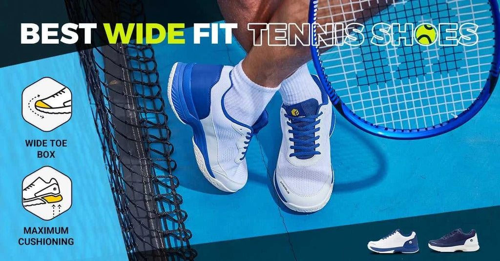 FitVille Wide Width Men's Tennis Shoes Professional Training Sneakers Breathable Non-Slip For Racquet Sport Arch Support The jack market .AU The jack market .AU Step Up Your Style: Trendy Shoes for Every Occasion! $ 114 14:691#blue;200000124:100010420#EU 44.5 Wide