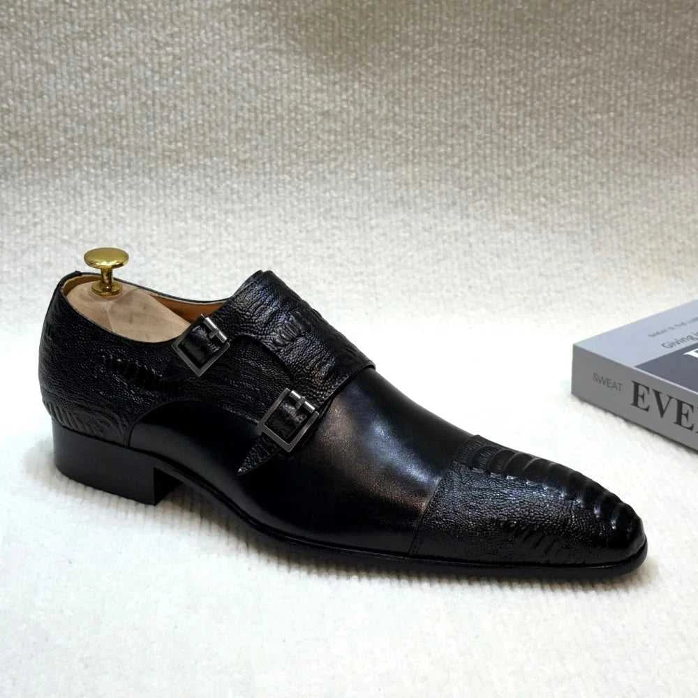 Men's Handmade Brown Monk Shoes Double Buckle Genuine Cow Leather Luxury Wedding Business Formal Basic Men's Footwear The jack market .AU The jack market .AU Step Up Your Style: Trendy Shoes for Every Occasion! $ 132 14:193#black;200000124:200000364