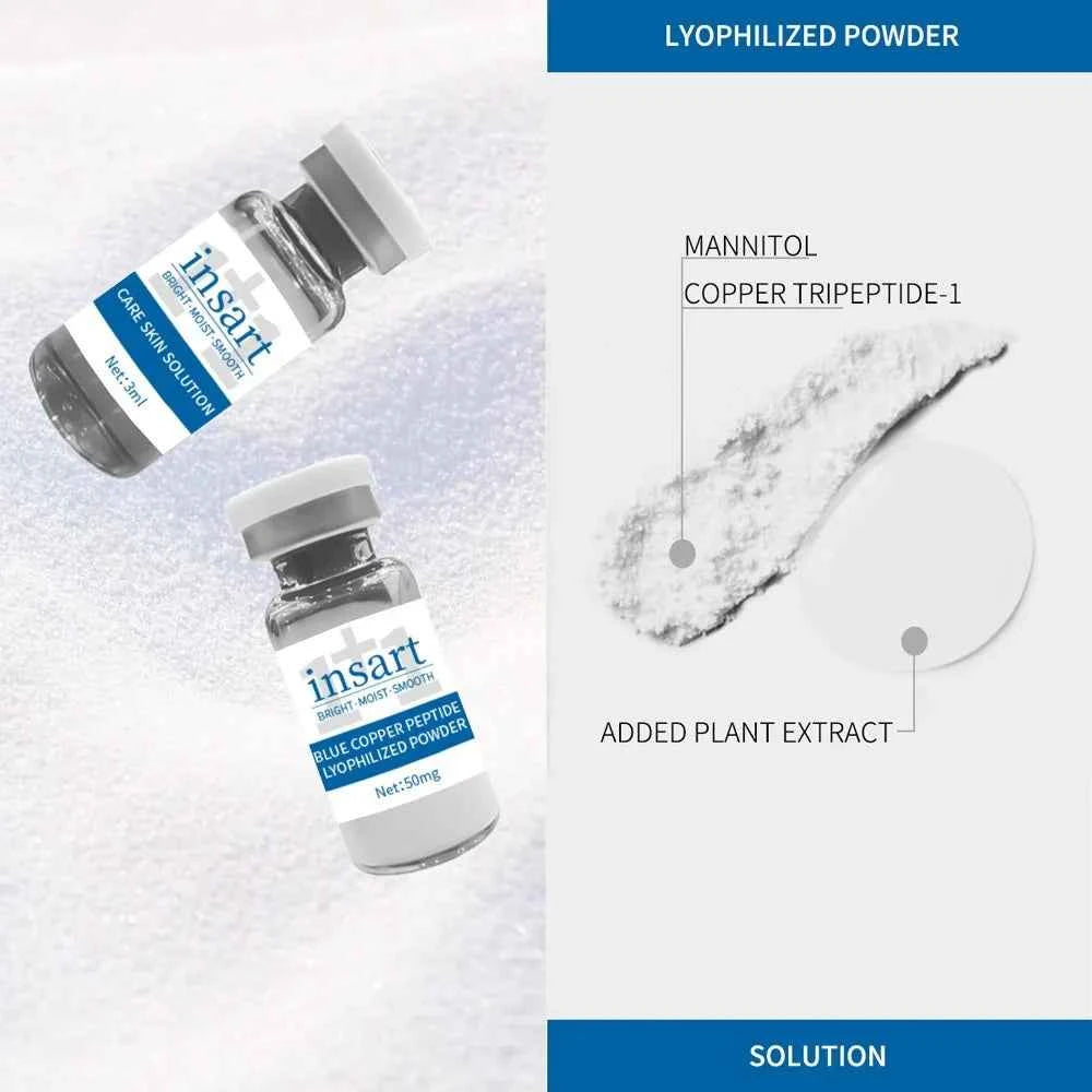 VC Collagen Blue copper peptide Lyophilized Powder Face Serum Anti Aging Brightening Moisturizing Essence for All Skin Skincare