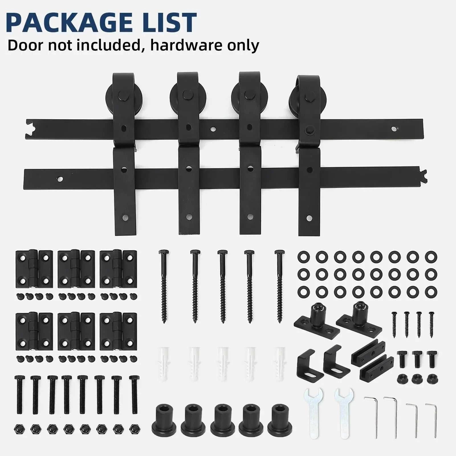 Heavy Duty Bi-Folding Sliding Barn Door Hardware Kit Quiet Side-Mounted Roller – 2/4 Bifold Doors For Closet Laundry Bedroom The jack market .AU The jack market .AU Home $ 131 14:365458#52in for 4 Doors;200007763:201336106