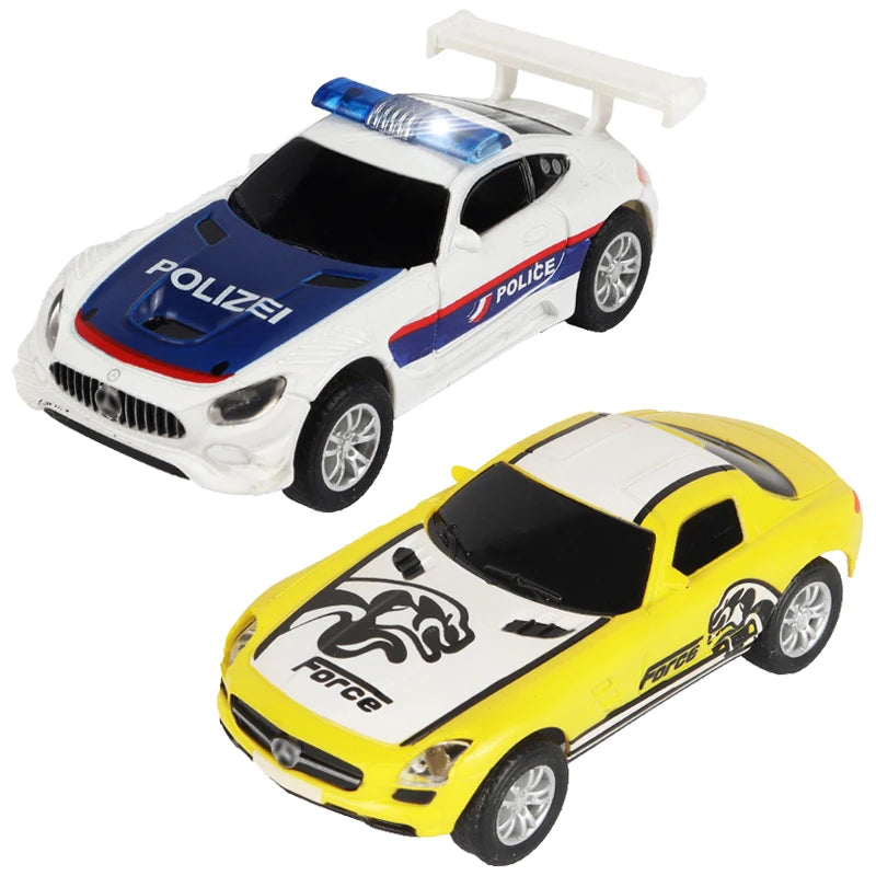 1:64 Slot Car Electric Race Track Set – 2-Pack Circuit Railway Toy
