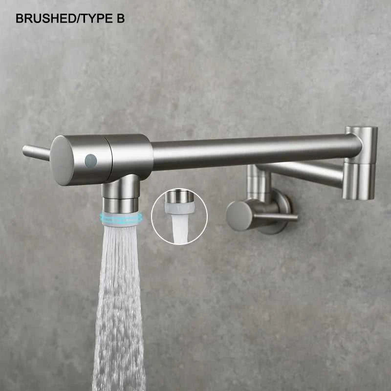 Brass Pot Filler Tap Wall Mount Foldable Kitchen Faucet Single Cold Single Hole Sink Tap Rotate Folding Spout Chrome Gold Black The jack market .AU The jack market .AU Home $ 174 14:29#Chrome Type A