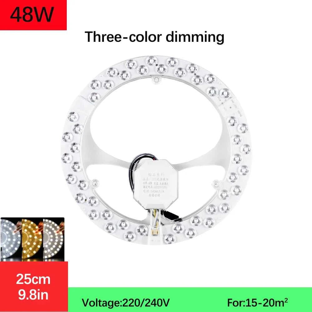 Led Panel Ceiling Light 48W 96W 120W Panel Led Round Replacement Module AC220V-240V Stepless Dimmable Led Module The jack market .AU The jack market .AU Home $ 61 136:1052#96W Dimmable color;200007763:201336100