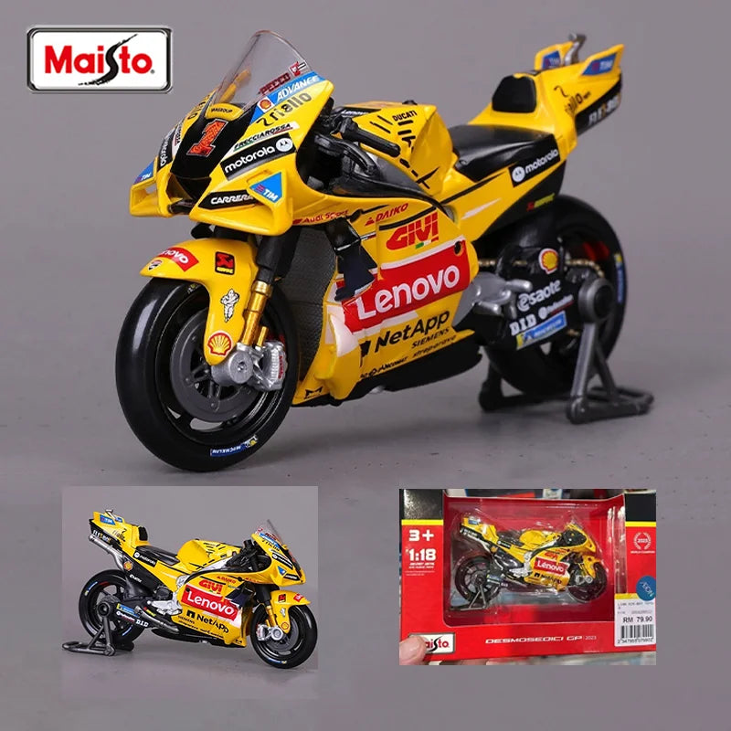 New In Stock Maisto 1:18 Scale Gresini Marquis No.93 202 Motorcycle Alloy Die-Cast Model Custom Children'S Toys Gift Collectible