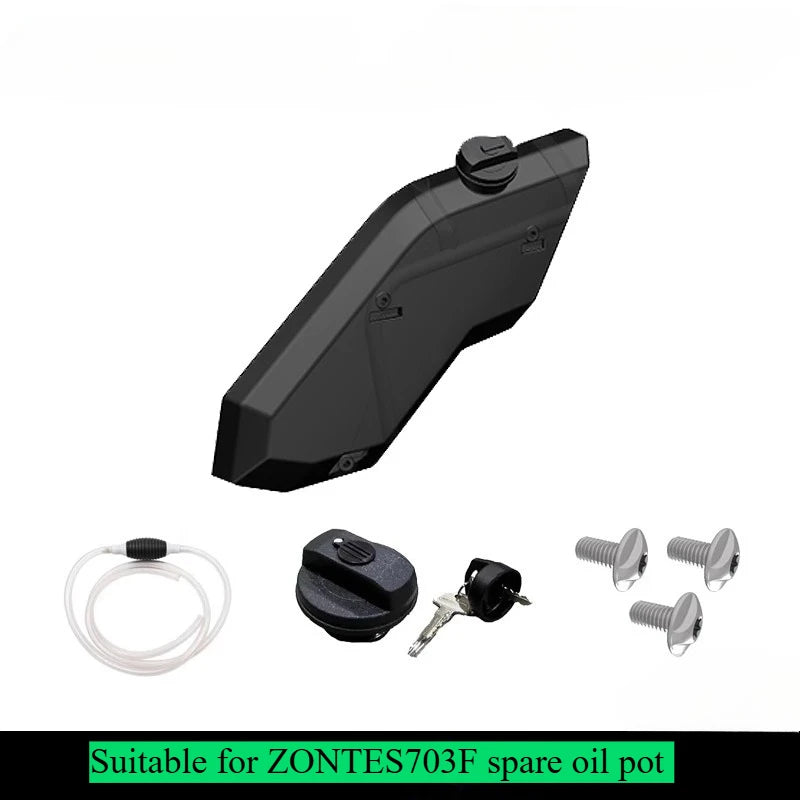For ZONTES ZT703F Special Spare Oil Pot Three-cylinder 703F Motorcycle Auxiliary Oil Pot Modified Auxiliary Fuel Pot Siphon