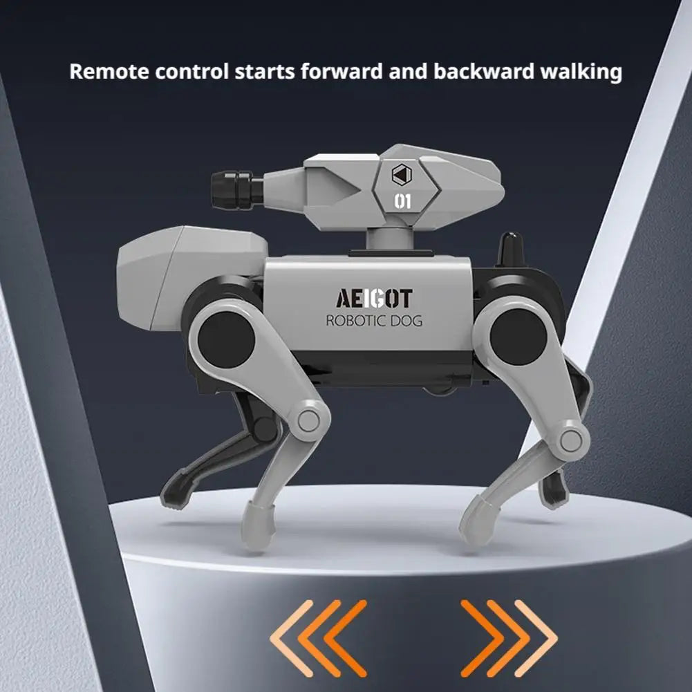 New remote-controlled mechanical dog toy children's remote-controlled assembly model toy children's toy gift