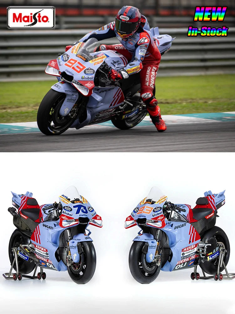 New In Stock Maisto 1:18 Scale Gresini Marquis No.93 202 Motorcycle Alloy Die-Cast Model Custom Children'S Toys Gift Collectible