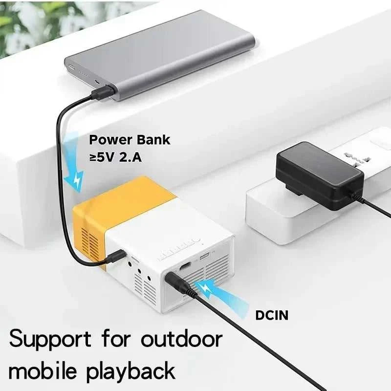 Mini Portable YG300 LED Outdoor Mini HD 1080P Mobile Projector Children's Projector Ultra-clear Mini Portable Projector The jack market .AU The jack market .AU Accessories Electronics $ 80 14:201441170#Yellow US YG300