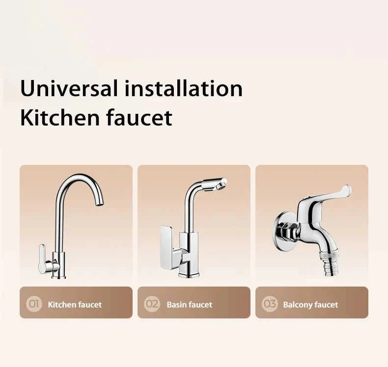 Kitchen Faucet Purifier 360°Rotating Anti Splash Water Telescopic Faucet Extender 316 Stainless Steel Faucet Tap Water Filter The jack market .AU The jack market .AU $ 71 14:10#316 Two Short
