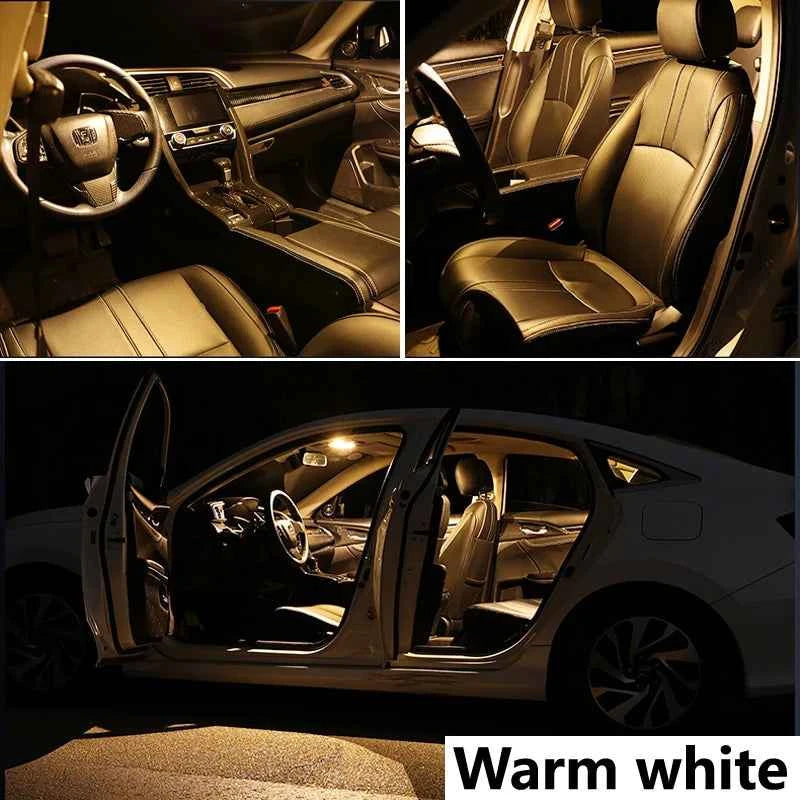 ZITWO 9Pcs Car Indoor Lamp For Honda Civic 8 MK8 8th Generation 2006 2007 2008 2009 2010 2011 LED Bulb Interior Plate Light Kit